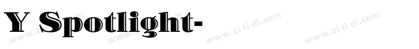 Y Spotlight字体转换